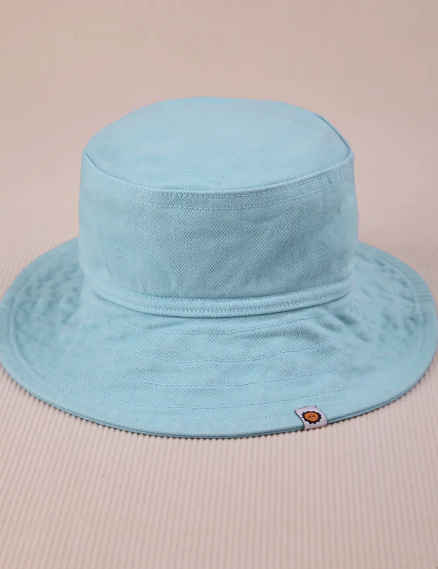 Outlet Wide Brim Denim Bucket Hats - Spring Colors Denim|Hats