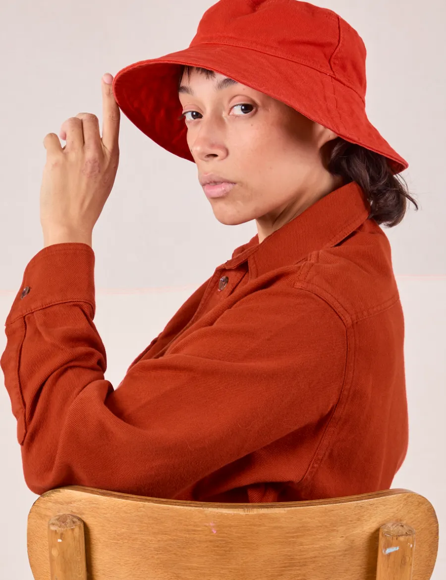 Clearance Wide Brim Denim Bucket Hats Hats|Denim