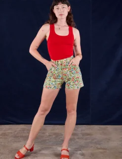 Discount Work Shorts - Off-White Strawberry Shorts